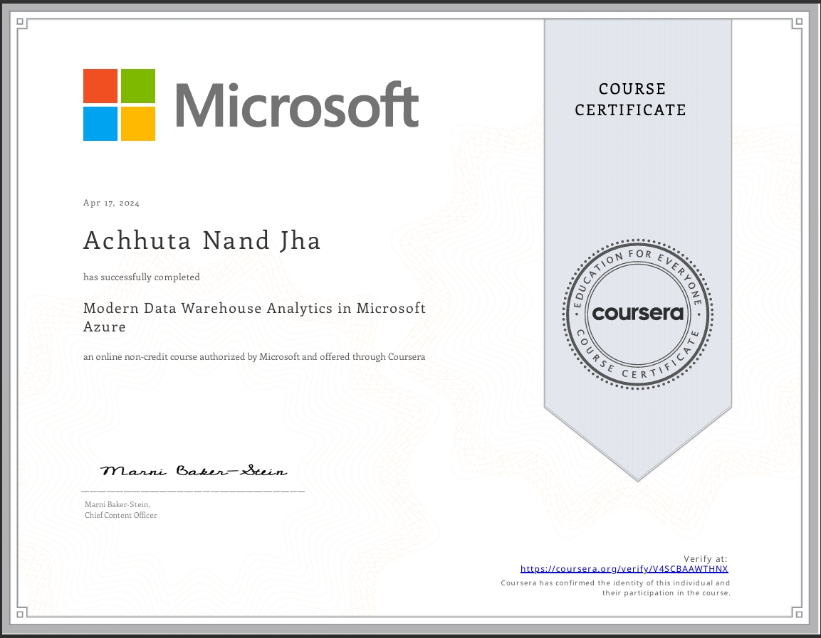 Azure Data Warehouse